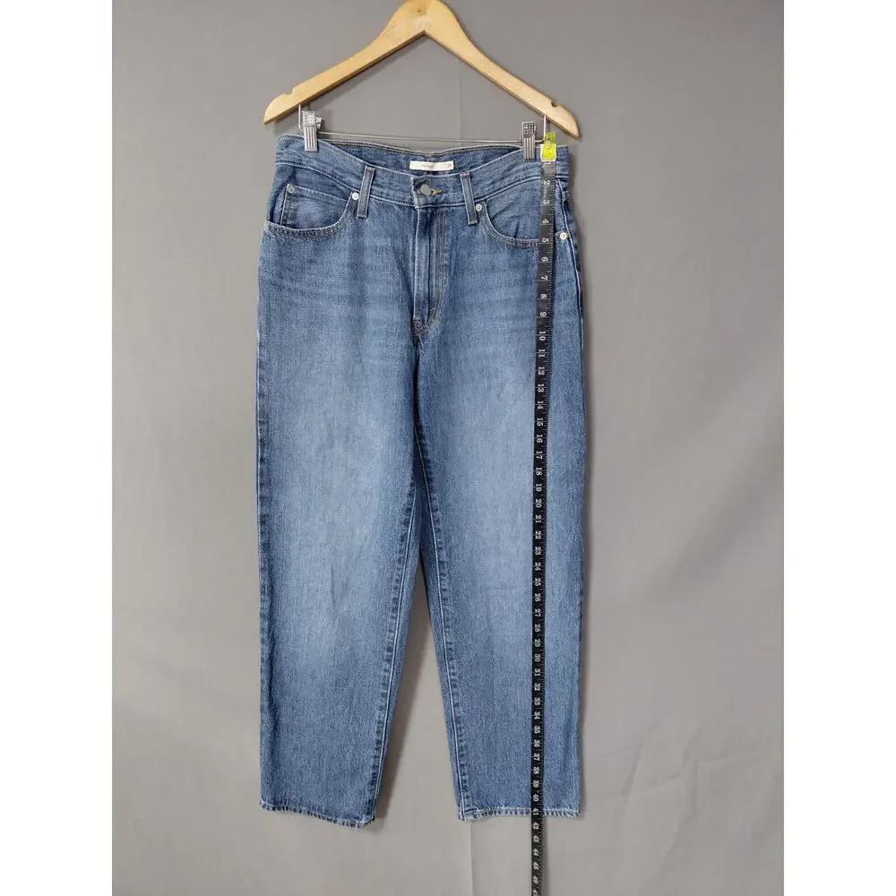 LEVI STRAUSS Blue 94 Baggy Stretch Jeans Relaxed Denim Size 29